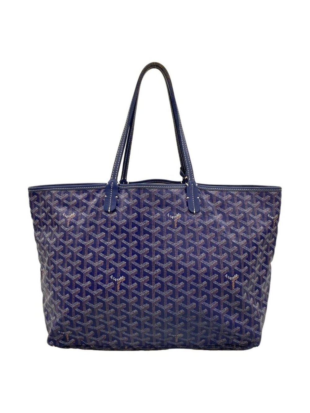 Goyard Tote Bag Saint Louis PM Navy Leather